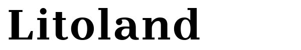 Litoland font preview